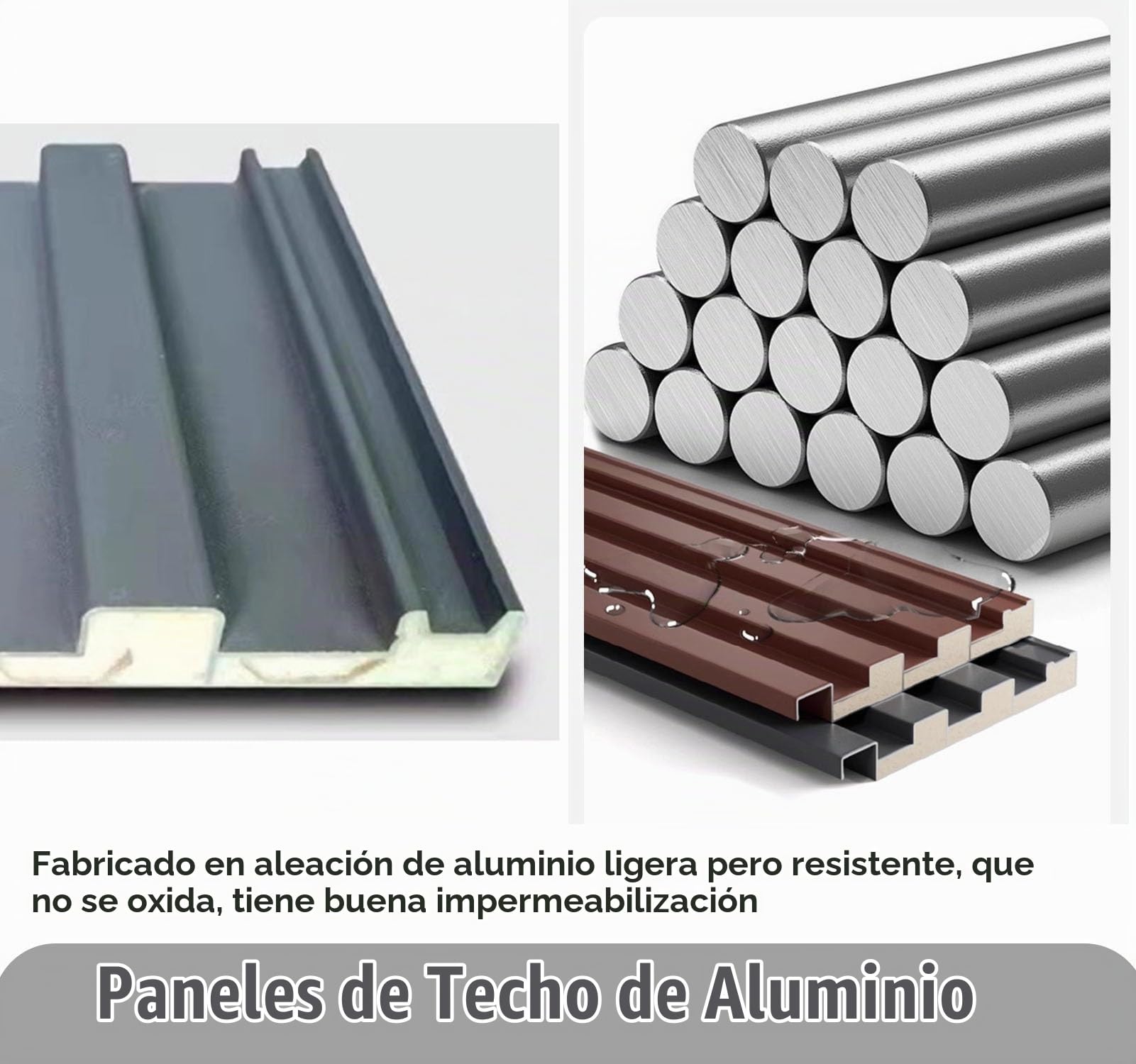 Chapa Tejado Cubierta de Techo de Pérgola Impermeable, Paneles de Techo con Láminas Aislantes, Paneles de Revestimiento Engrosados ​​con Relleno de Policarbonato, Láminas para Techo de Balcones(1pc,90