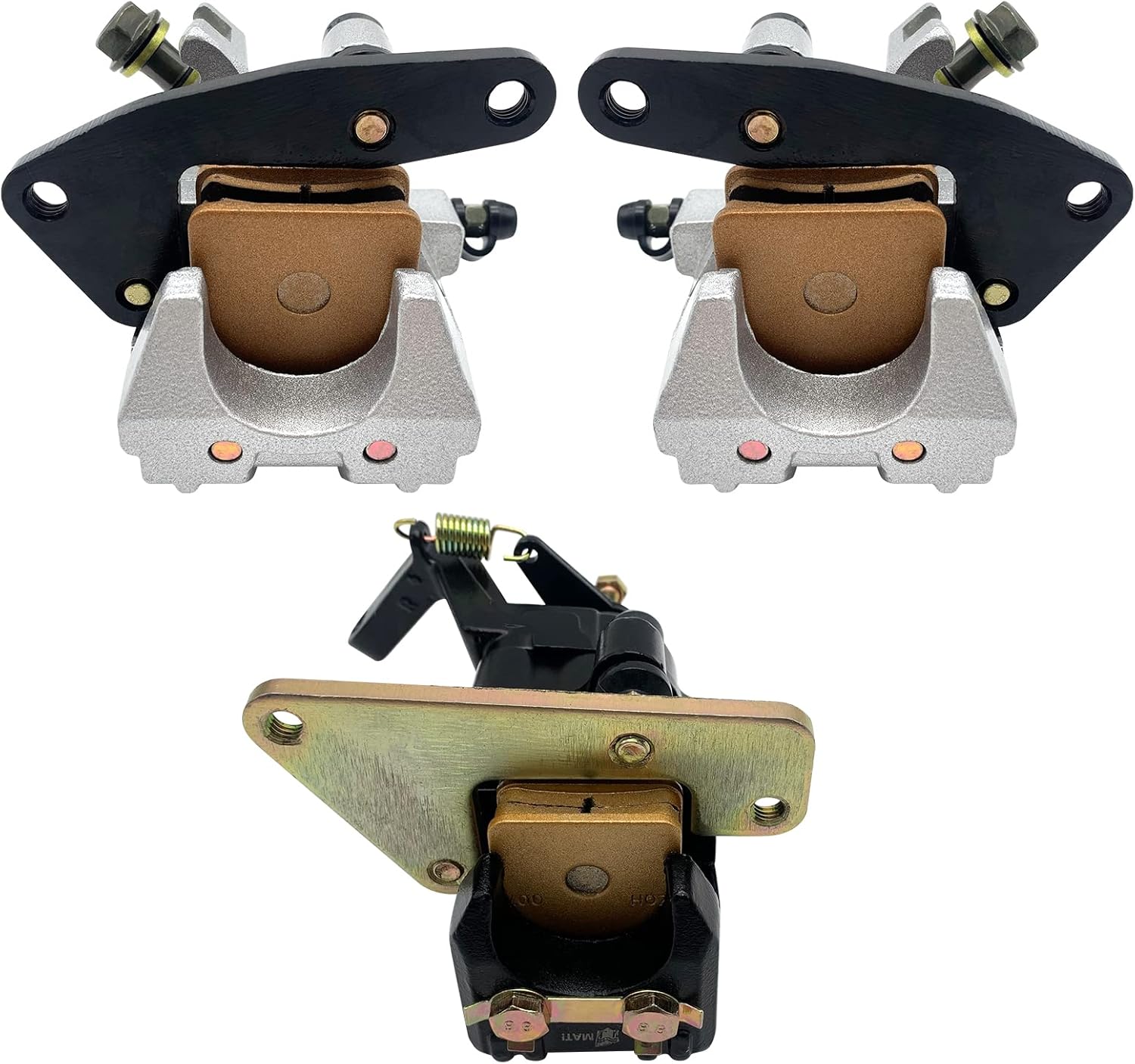 Front & Rear Brake Calipers for Suzuki LTZ400 Quadsport Z 400 2003 2004 2005 2006 2007 2008 2009 2010 2011 2012 2013