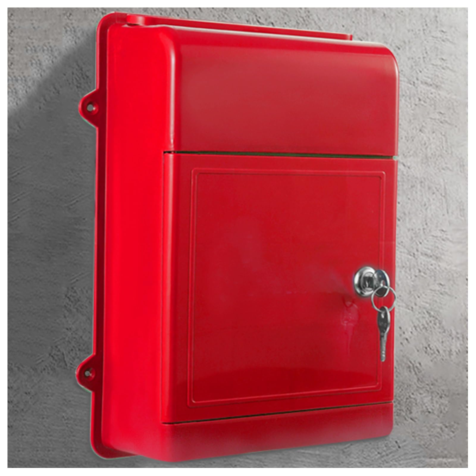 NQNFWCRJ Locking Hanging Wall Mailbox Outdoor Weather Proof Mailboxes Back Hollow Plastic Mailboxes Sturdy and Durability Suitable for Home Office
