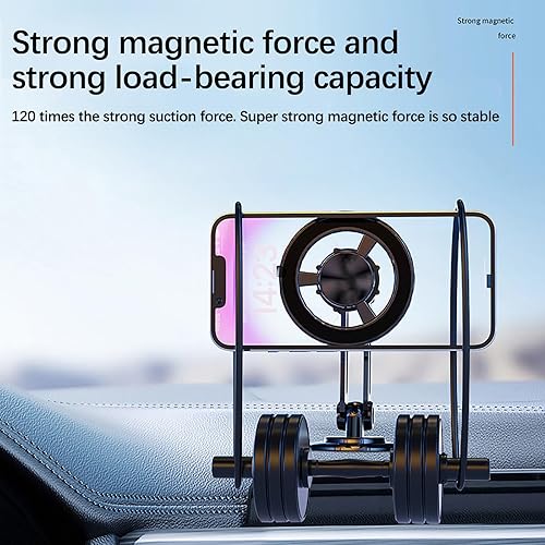 Miniatura 4 de Magnetic Car Phone Holder, Metal Car Navigation Holder, 360 Degree Rotatable Head Suction Cup Foldable Car Mount, Phone Universal #