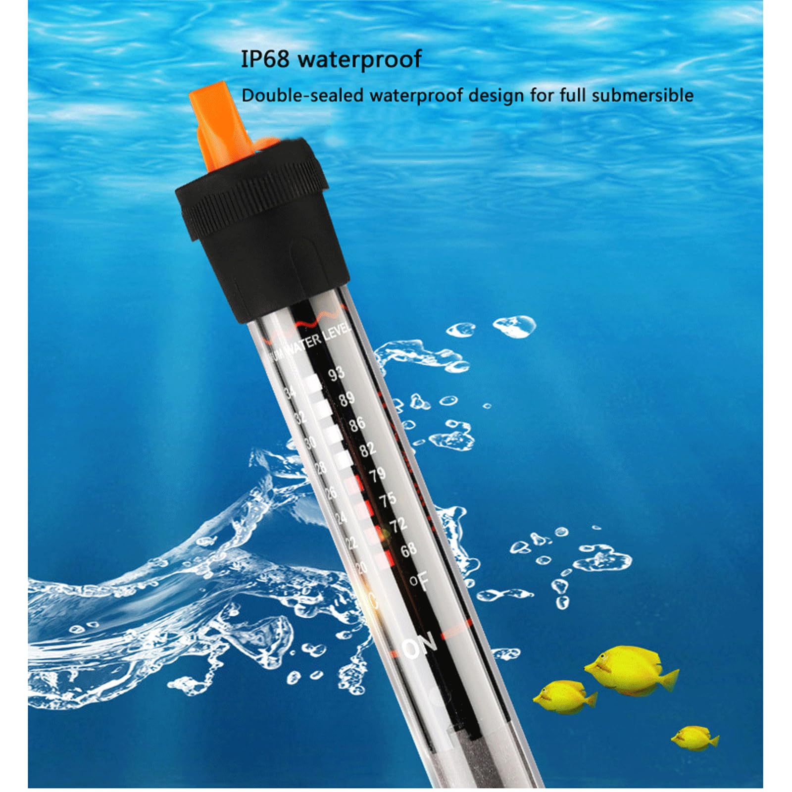 Termostato Automatico per Barra riscaldante Inverter per Acquario antideflagrante con termostato Esterno, 500 W