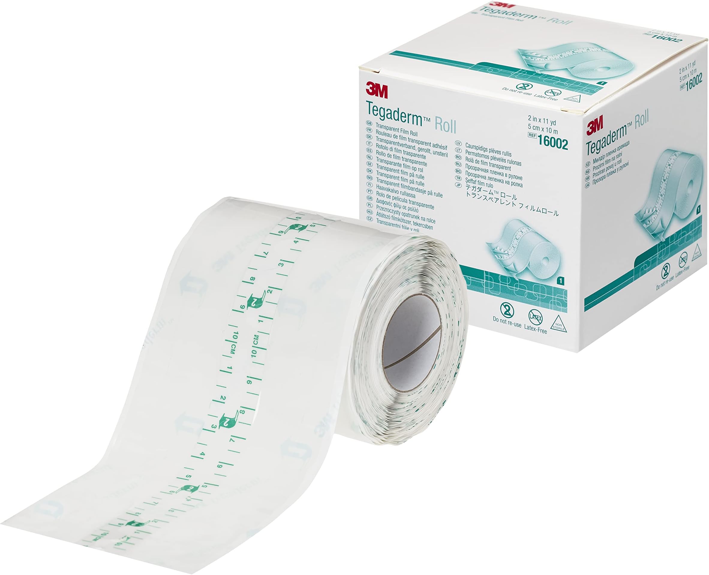 3M™ Tegaderm™ Transparent Film Roll, 16002, 5CM x 10M