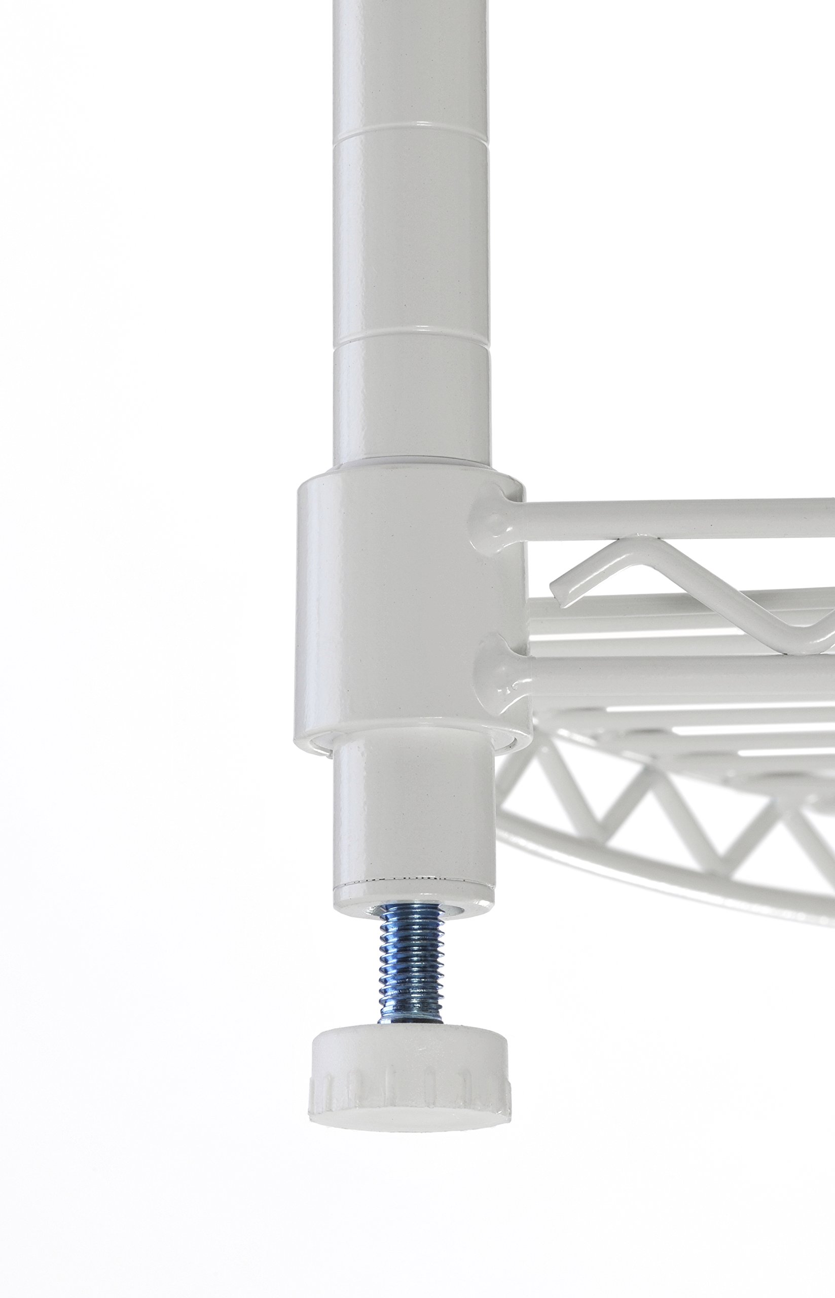 Muscle Rack WSCR141447 5Shelf Steel Wire Corner Shelving Unit, 14