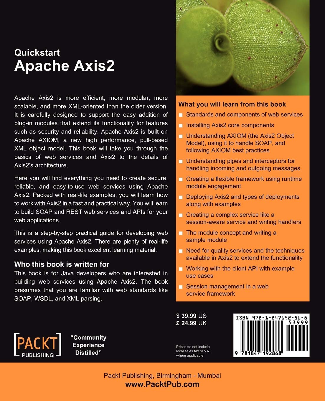 Quickstart Apache Axis2: A practical guide to creating quality web services (English Edition)