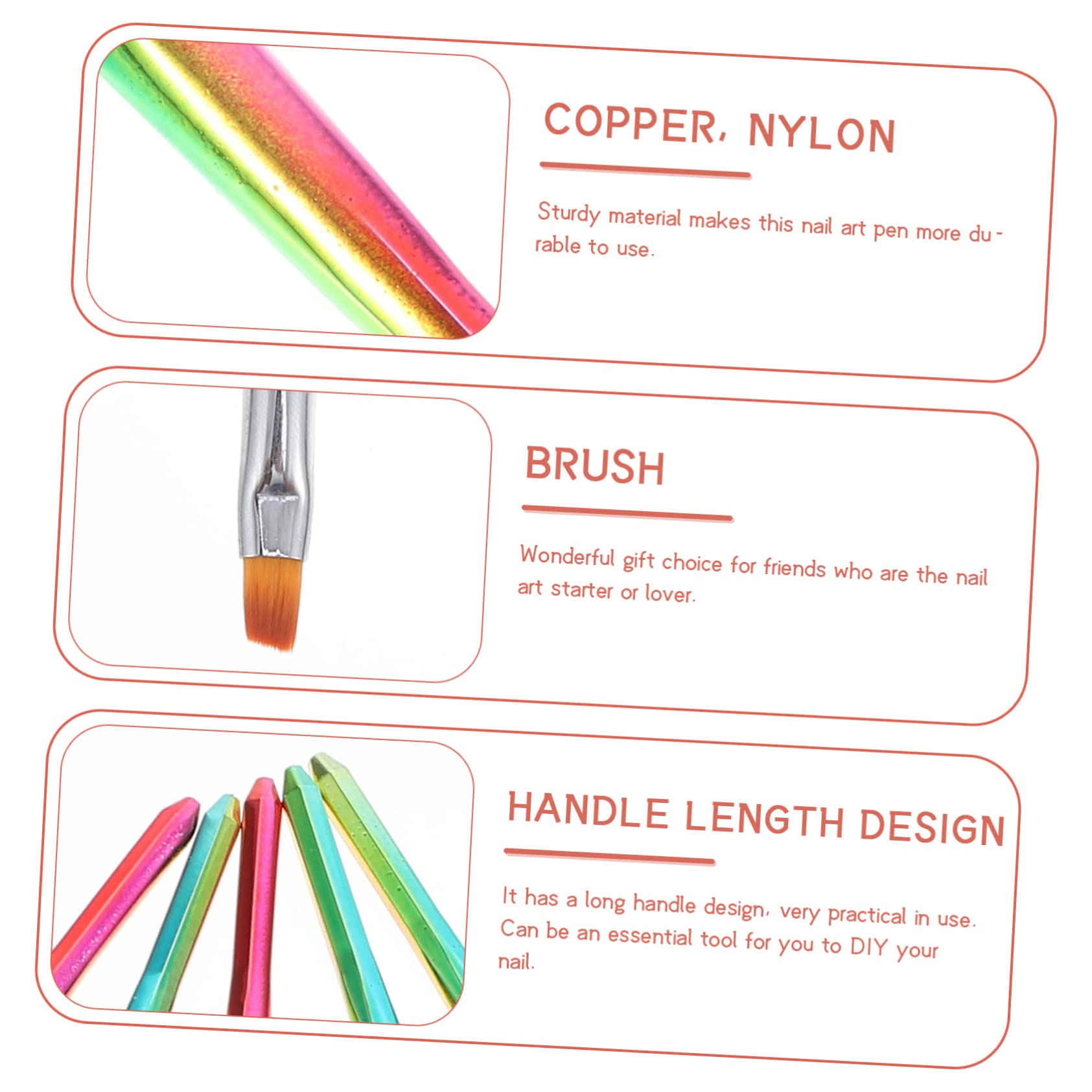 Healeved 24pezzi Penne Per Nail Art Professionale Con Pennelli Per Manicure Strumenti Per Decorazione Unghie Creativo Per Estetiste e Principianti