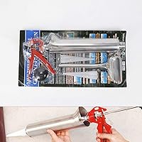 Vista 2 de Pistola de mortero para señalar lechada, mortero de cemento, pistola de calafateo de acero inoxidable, herramienta aplicadora de mortero