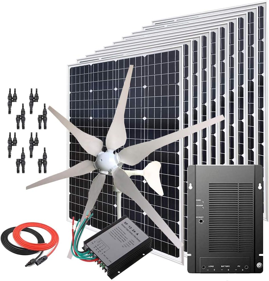 1600W Wind Solar Generator Kit 400W Wind Turbine(6