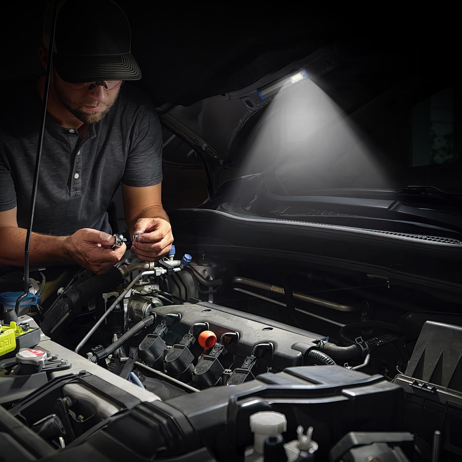 Rechargeable Work Light,LED Mechanic Light,Portable Worklight for Camping,Car,Repairing