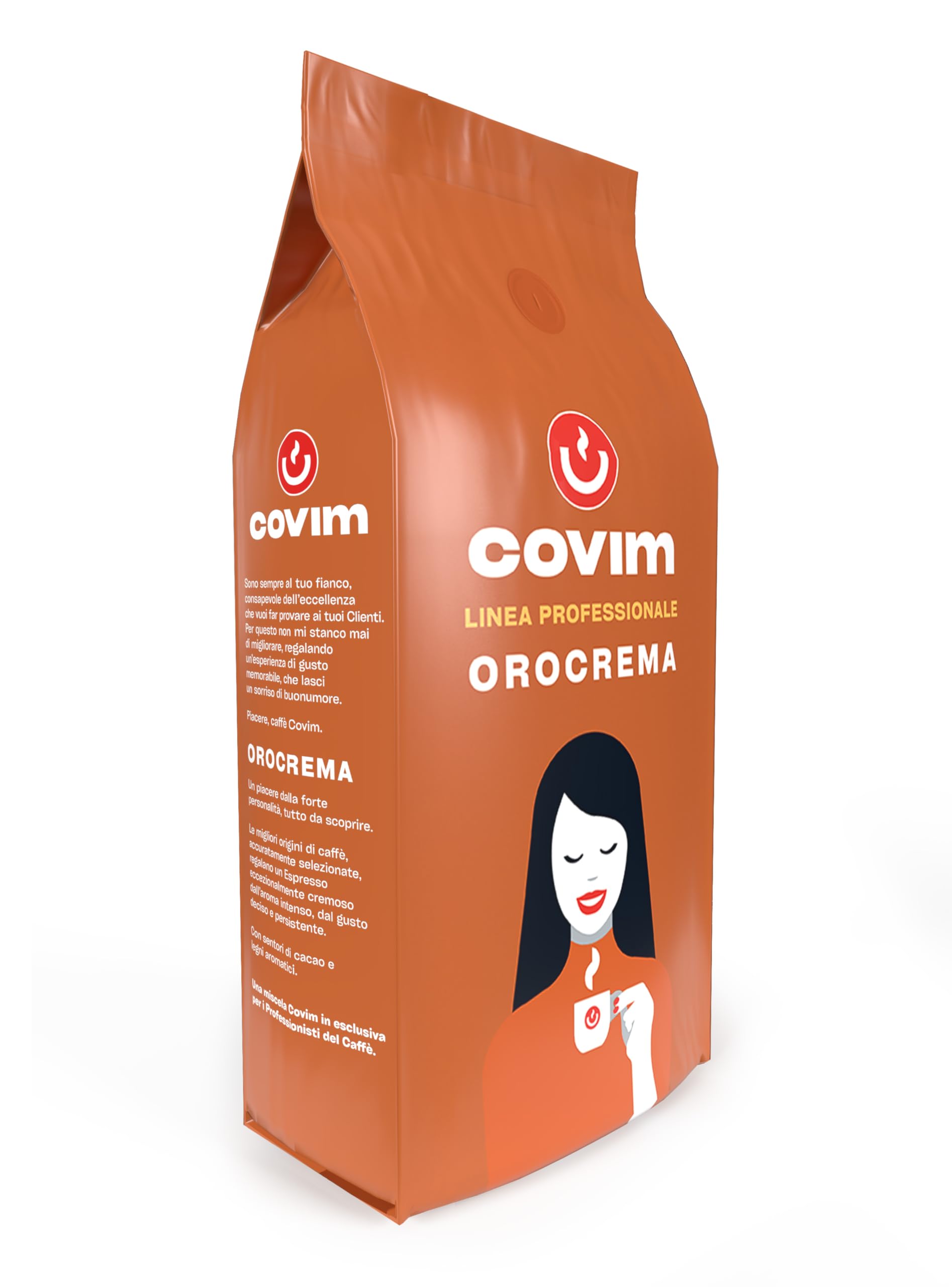 Coffee Covim Oro Cream włoskie ziarna kawy, 1 kg, Robusta