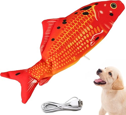 Miniatura 1 de Flopping Fish - Juguete eléctrico de peces en movimiento para perros, juguete realista para perros, juguetes interactivos para mascotas para
