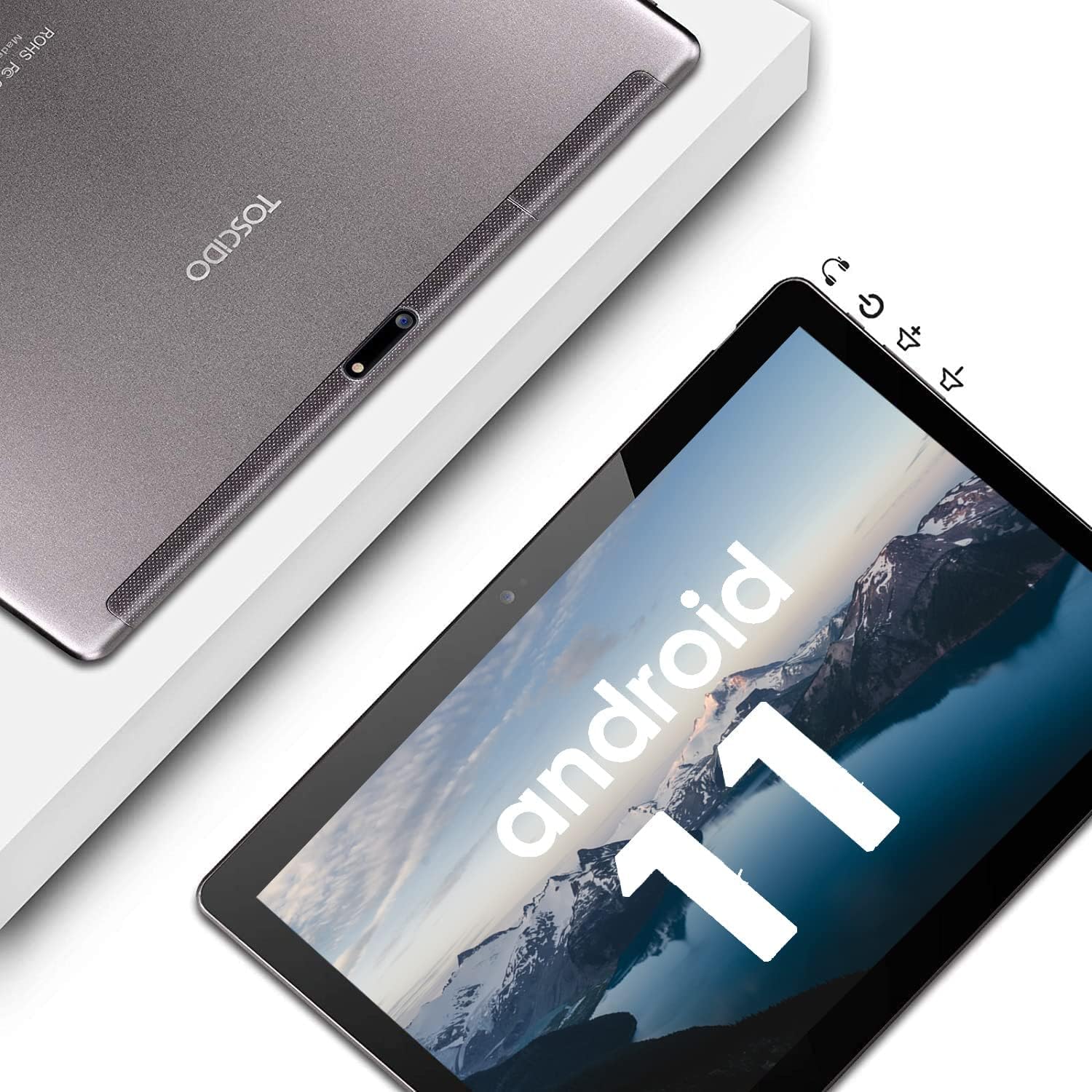 TOSCiDO Tablet 10 Pollici Android 11 Grigio Tab Octa Core,4GB RAM,64GB Espandibile 512GB SD,Dual SIM,4G LTE/WiFi,con custodia protettiva,mouse wireless,tastiera Bluetooth,penna capacitiva TOSCiDO Tablet 10 Pollici Android 11 Grigio Tab Octa Core,4GB RAM,64GB Espandibile 512GB SD,Dual SIM,4G LTE/WiFi,con custodia protettiva,mouse wireless,tastiera Bluetooth,penna capacitiva