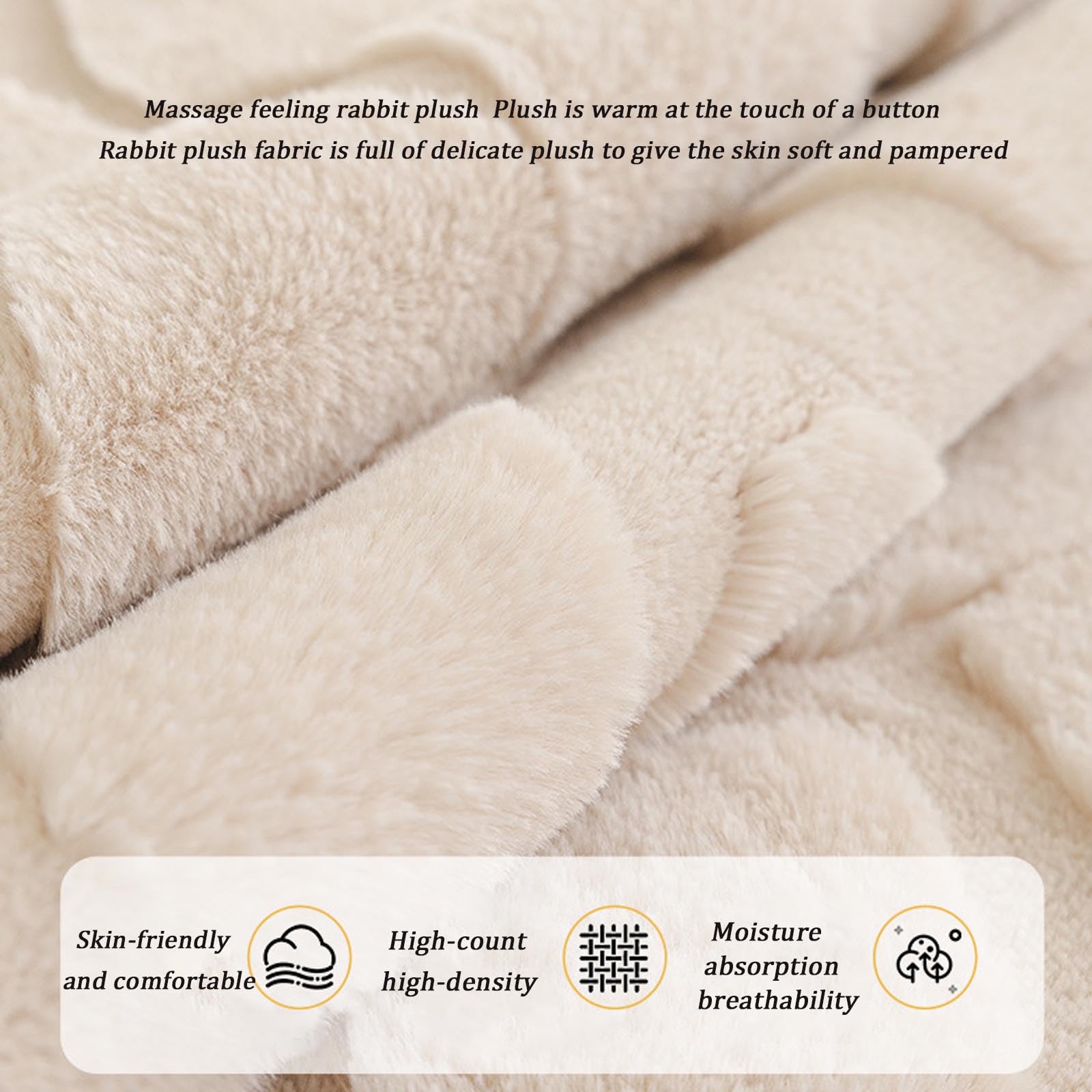 Cover di divano peluche morbido - Nuovo slittamento 1 2 3 4 posti, velluto di pelliccia di coniglio addensato, copertura di divano soffice, amichevole per animali Curry 110 * 180cm