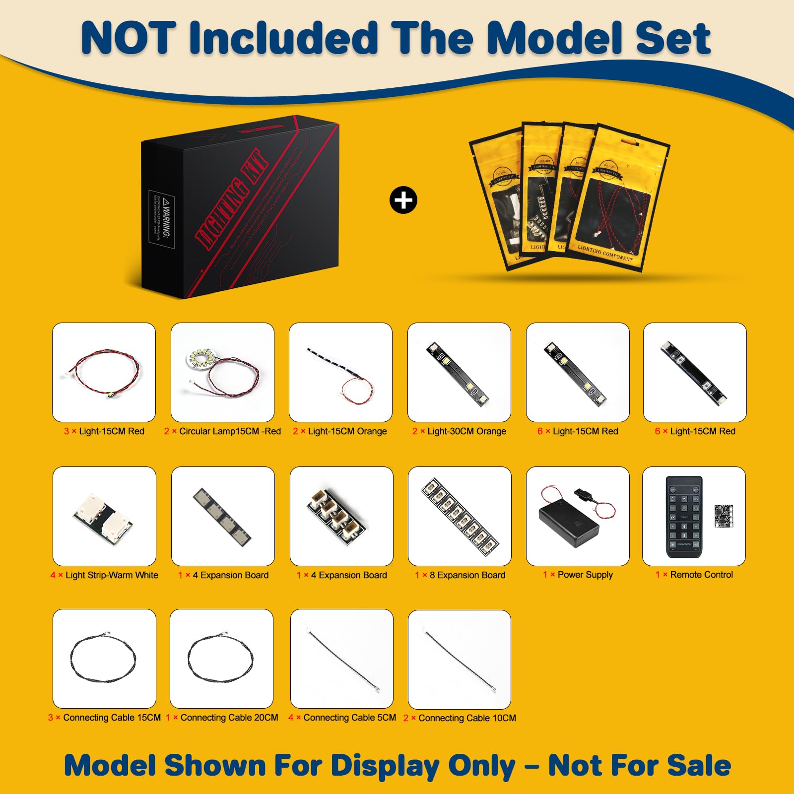 LocoLee Led Light Set Compatible with Lego 10358 Transformers: Soundwave Led Customized RC Version Decoration Lighting Kit Compatible with Lego 10358 Building Blocks Model,Only Lights Set,No Model - Image 3