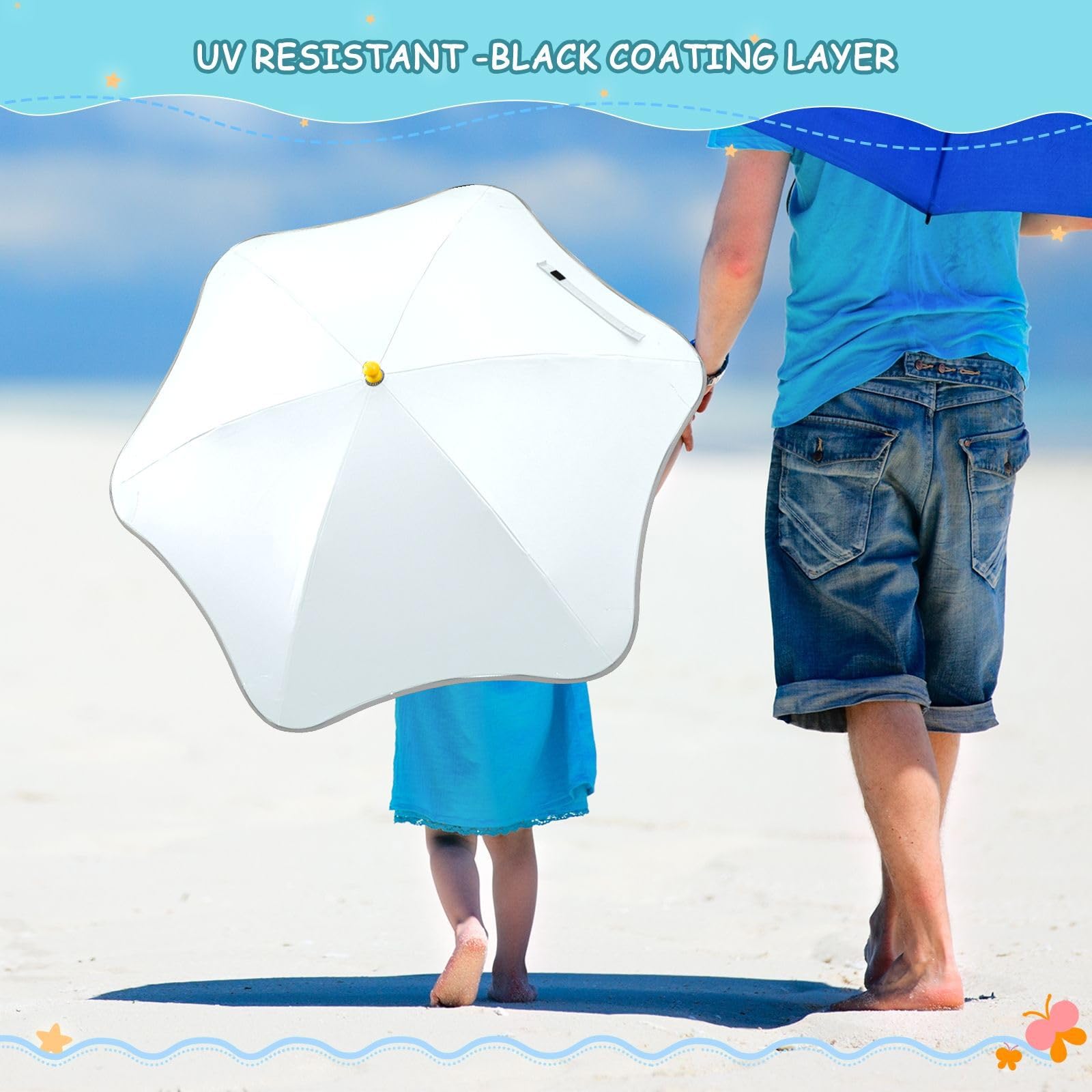 GuoChe Parapluie léger avec cadre antirouille
