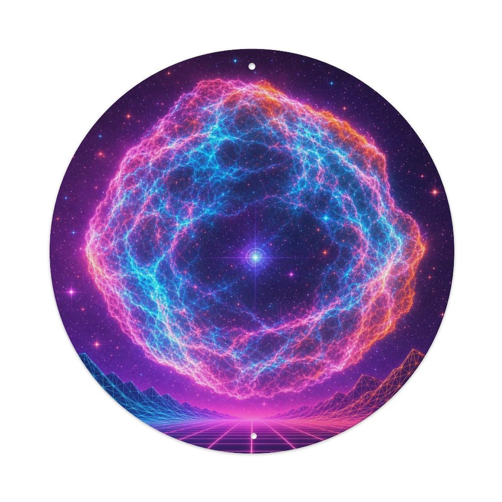 Okngb Style Vintage Space Puppis A Supernova Remnant Sky Atlas Metal Tin Sign Plaque Wall Decor For Cafe, Man Cave, Club Bar, Office, Home Garden Round Metal Poster 8X8inch