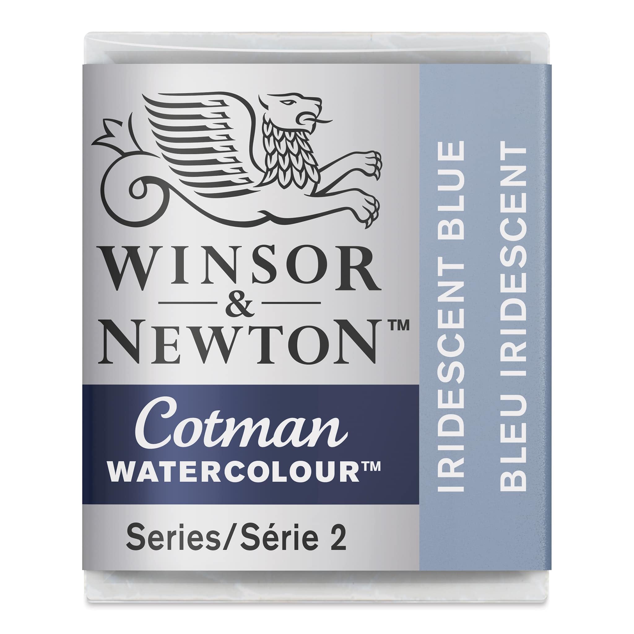 Winsor & Newton Cotman Watercolor Paint, Half Pan, Metallic Collection, Iridescent Blue