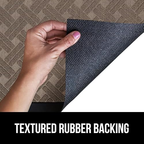 Miniatura 5 de Gorilla Grip WeatherMax - Tapete de pasillo para todas las estaciones, impermeable, 72x24 pulgadas, de goma natural, resistente a manchas, perfil