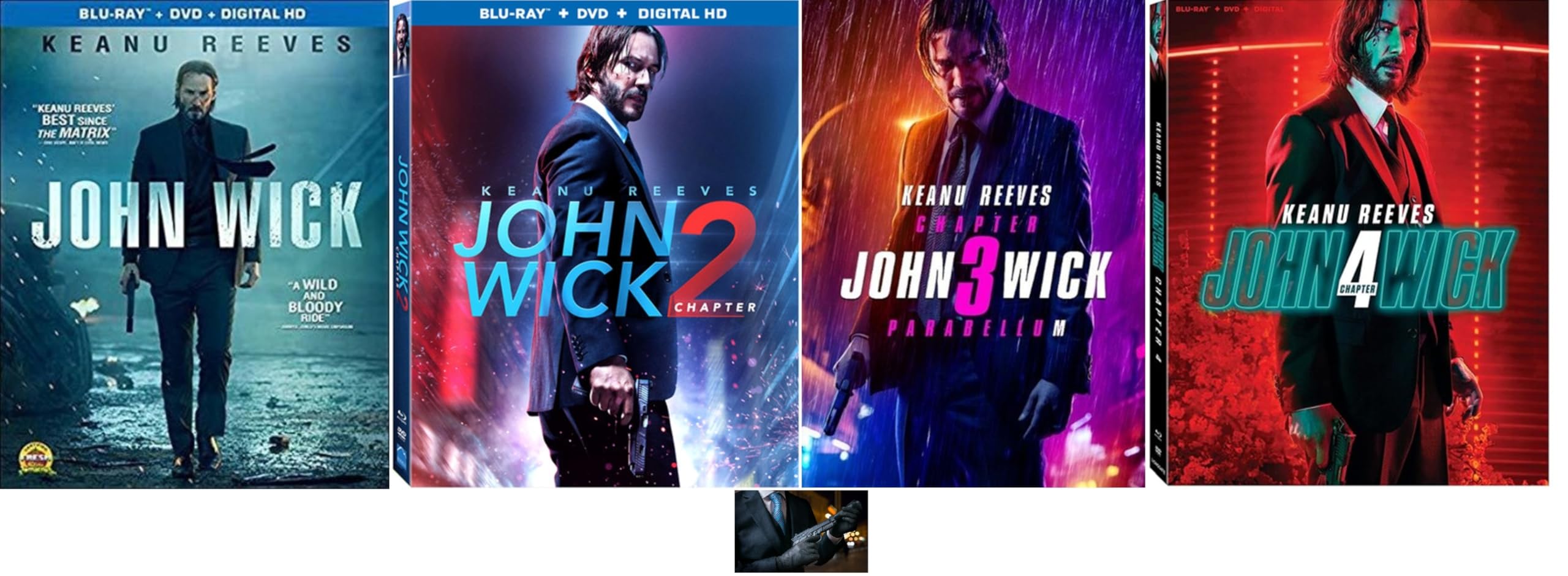 Amazon.com: Keanu Reeves JOHN WICK THE COMPLETE COLLECTION 1 2 3 4