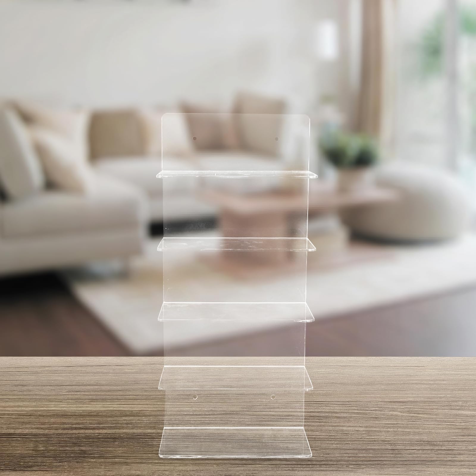 Espositore per Occhiali da Vista a 5 Livelli in Acrilico Trasparente | Montaggio a Parete, per Spazi Compatti e Banchi, Struttura Moderna Minimale