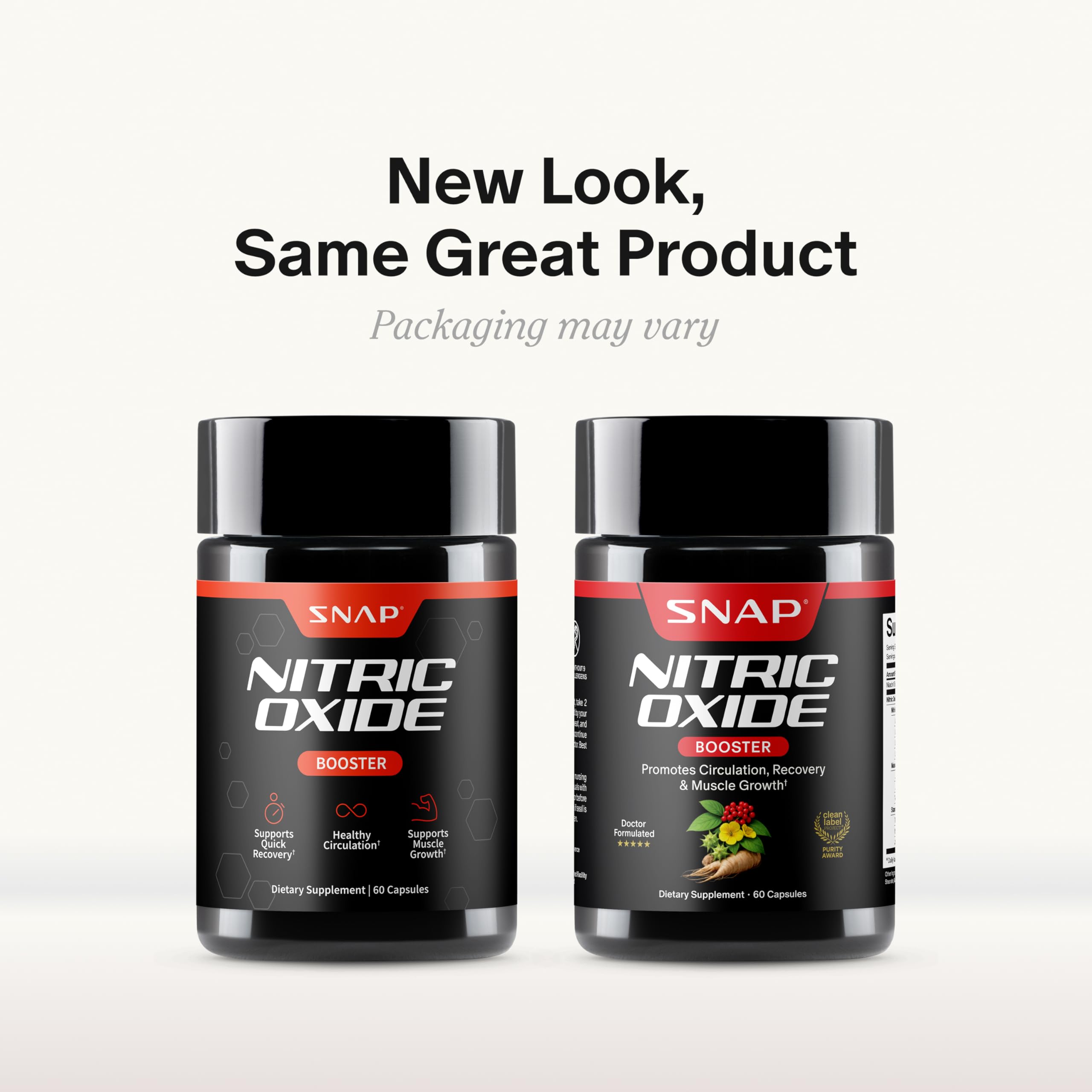 Snap Supplements Nitric Oxide Booster for Men & Women, 60 Vegan Capsules — Amazon image 9