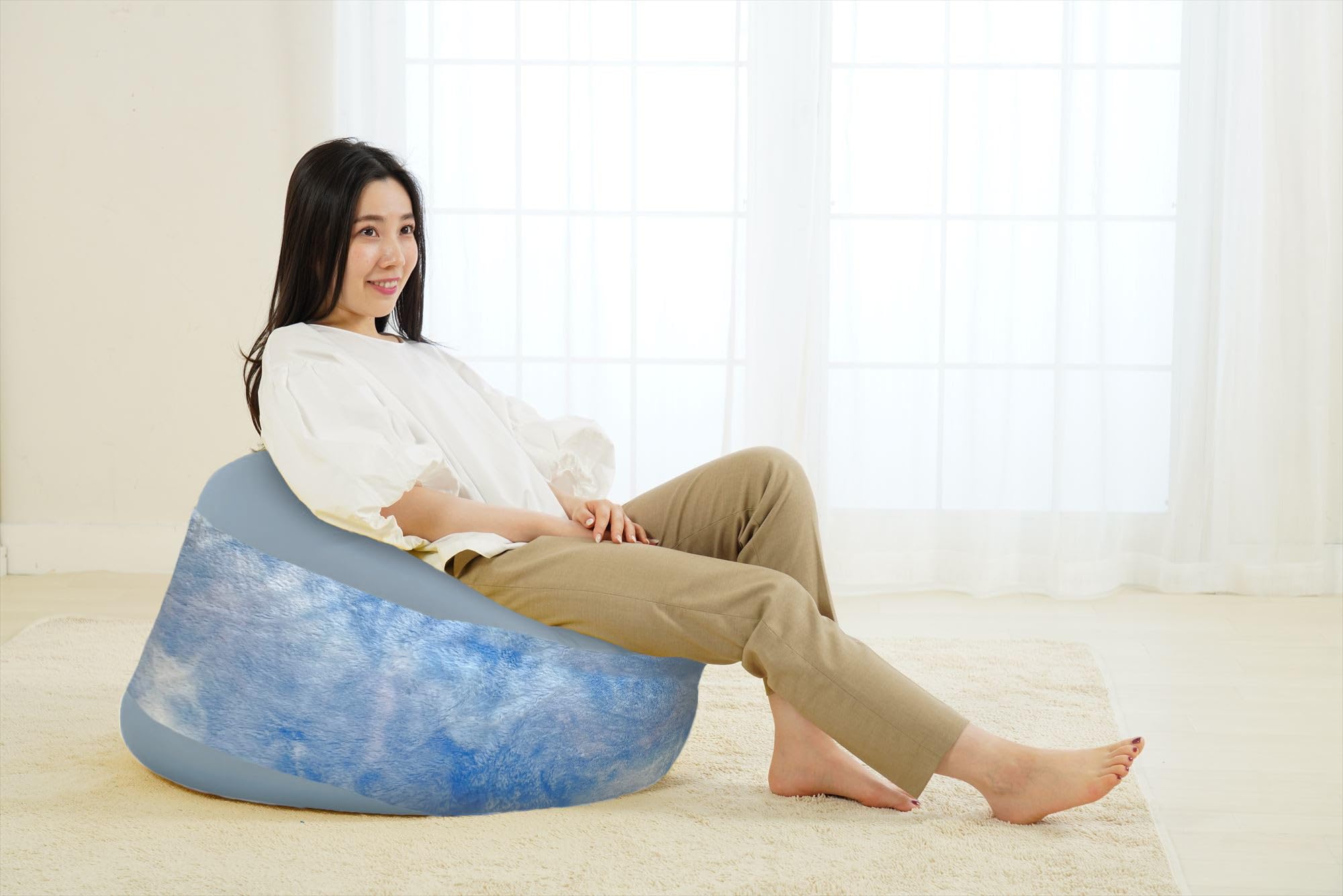 Out Style ビーズクッション 丸型 コンパクト 日本製 へたりにくいMM Amazon.co.jp: Out Style ビーズクッション 丸型 コンパクト 日本製 へ