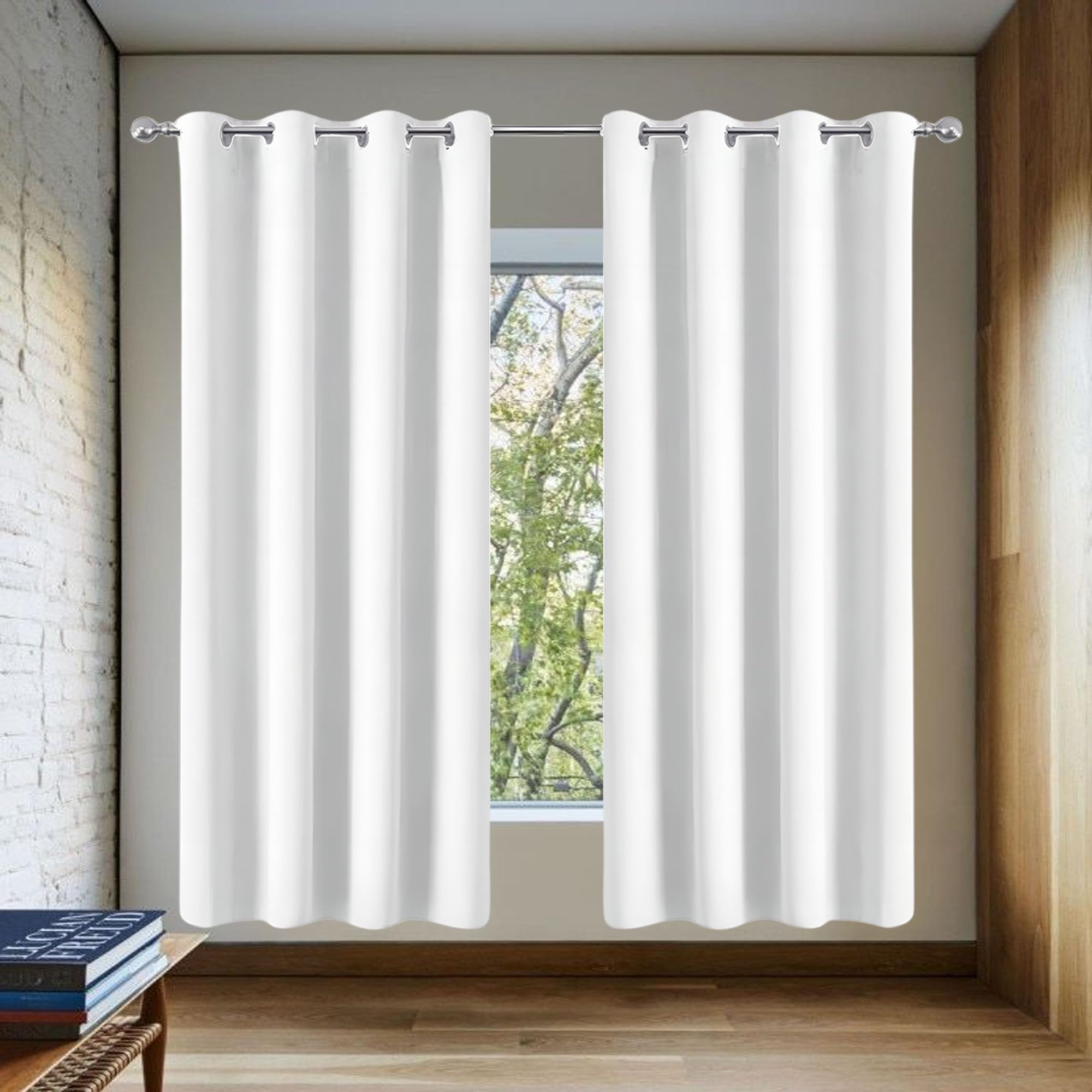 Rideaux de fenêtre occultants en tissu thermique lourd pour une décoration raffinée