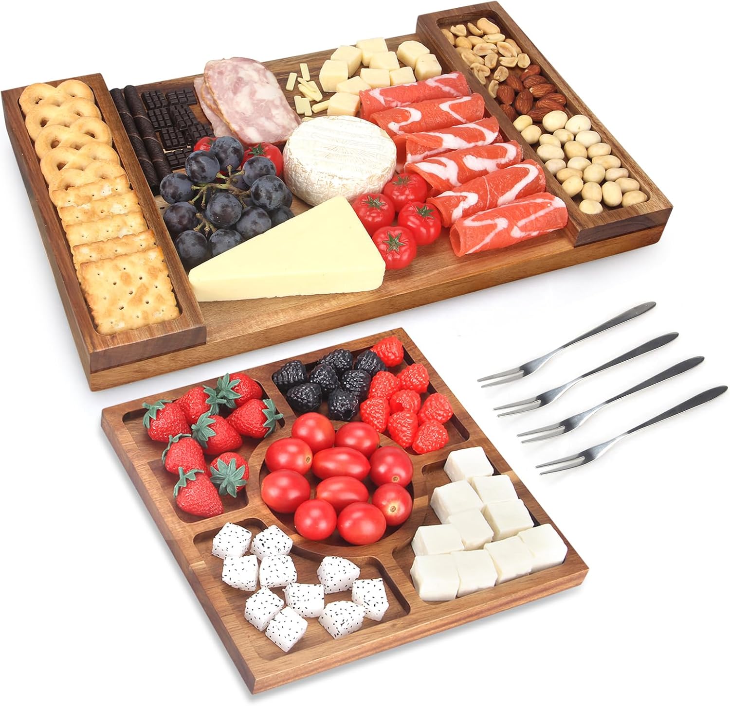 Acacia Wood Charcuterie Board Set of Cheese Board Jamaica Ubuy