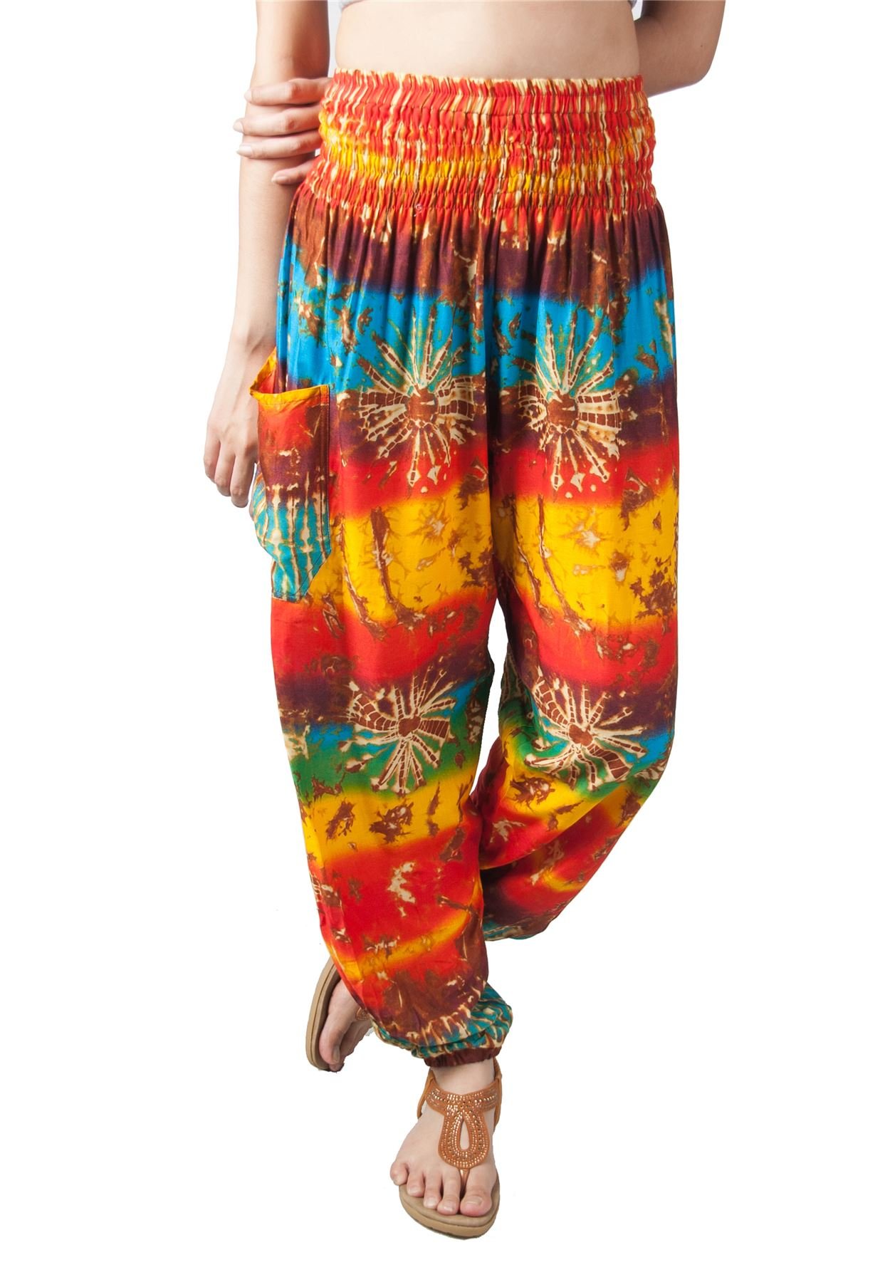 Lofbaz Harem Pants for Women Yoga Boho Hippie Clothing Womens Palazzo Bohemian Pajama Trousers Beach Indian Gypsy Genie Clothes — view 12