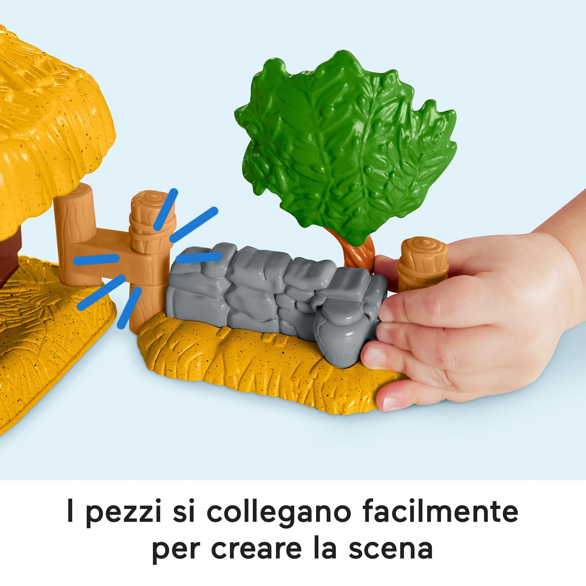 Fisher-Price Little People - Presepe, playset per bambini ai primi passi, include 12 personaggi, stalla, mangiatoia e 5 accessori, con lui e suoni, giocattolo per bambini, 1+ anni, HMX70
