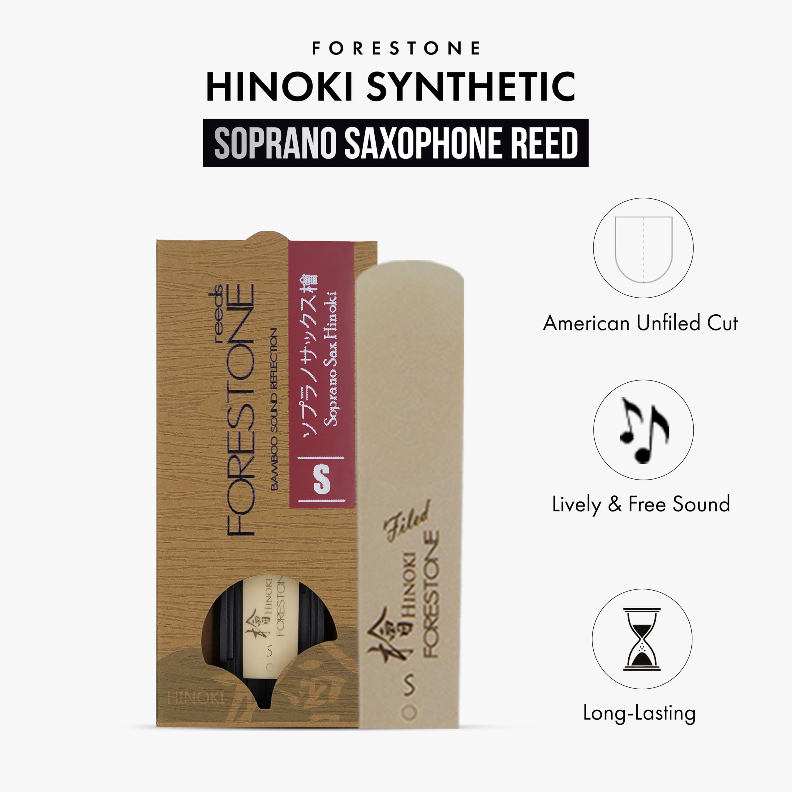Forestone Hinoki Saxophone Soprano Jazz - Japon - Bambou (S)