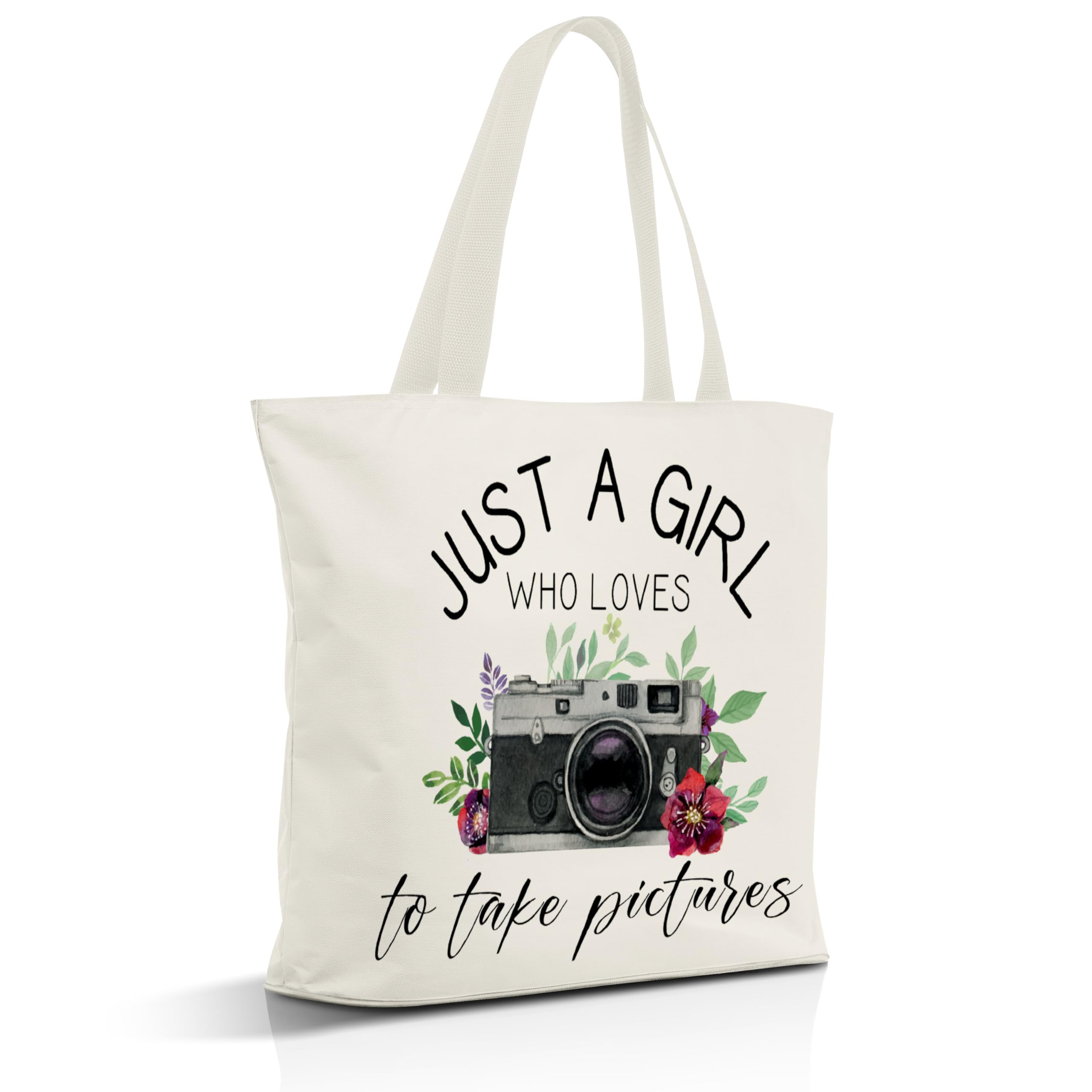 Nuhany Gifts for Photographers Men Women, Canvas Tote Bag Aesthetic, Reusable Grocery Shopping Bags, Mother's Day Gifts, Teachers Day Gift, Birthday