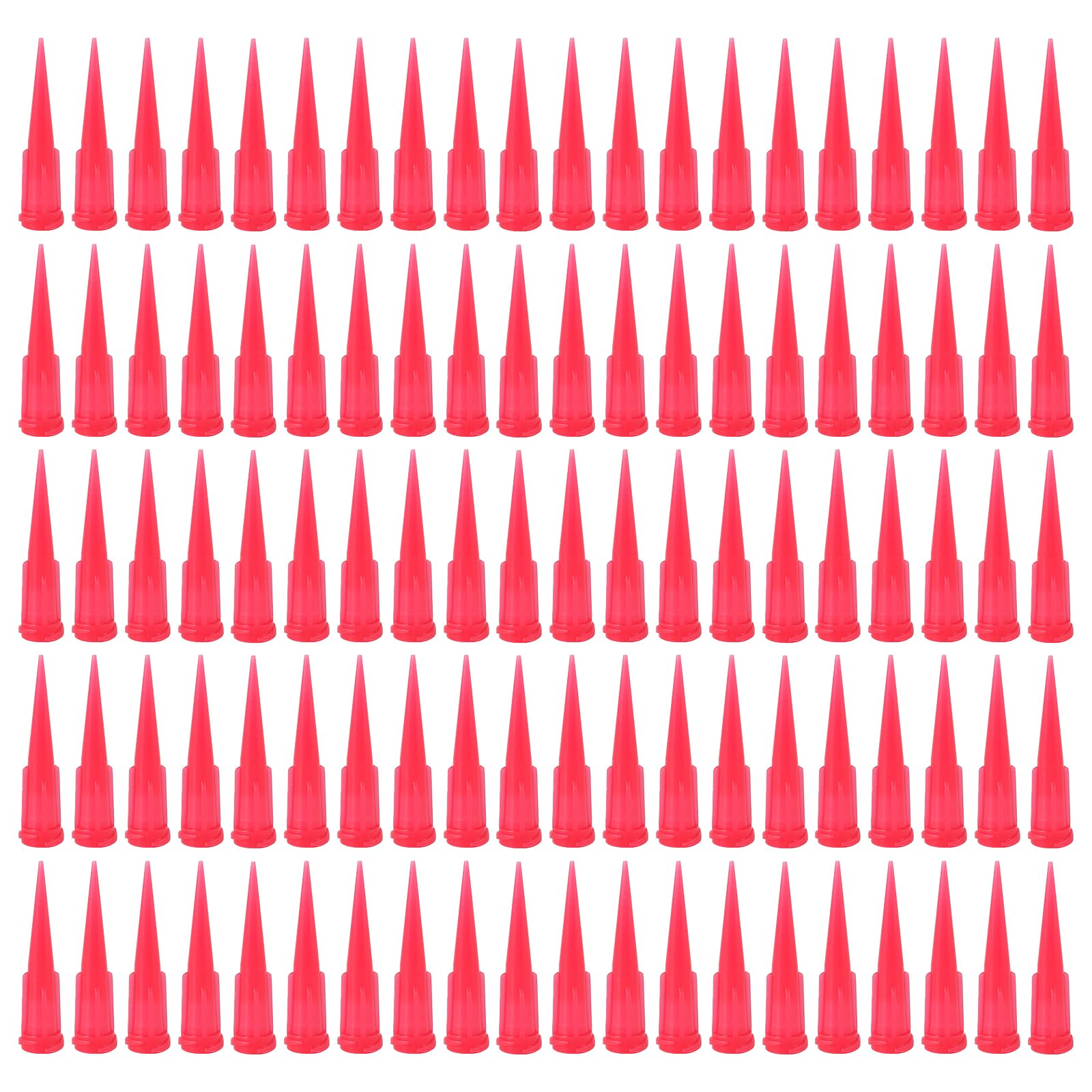 100pcs Red Syringe Plastic Syringe Needle Tapered Tips 25 Gauge TT Blunt Glue Liquid