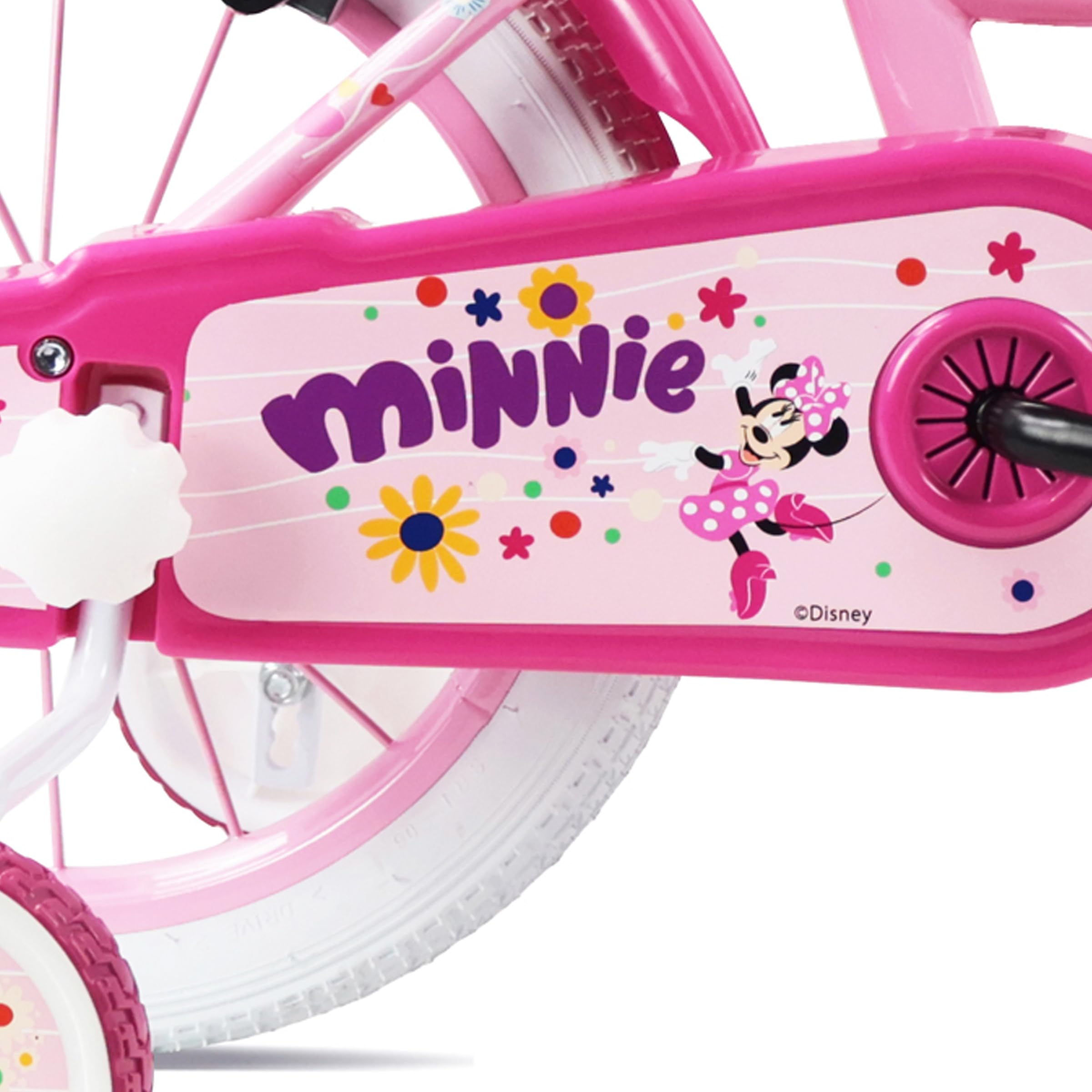Denver Bike Bicicletta Bambina 14 Pollici Minnie, 3-5 Anni, Telaio Acciaio, Ruote Gonfiabili
