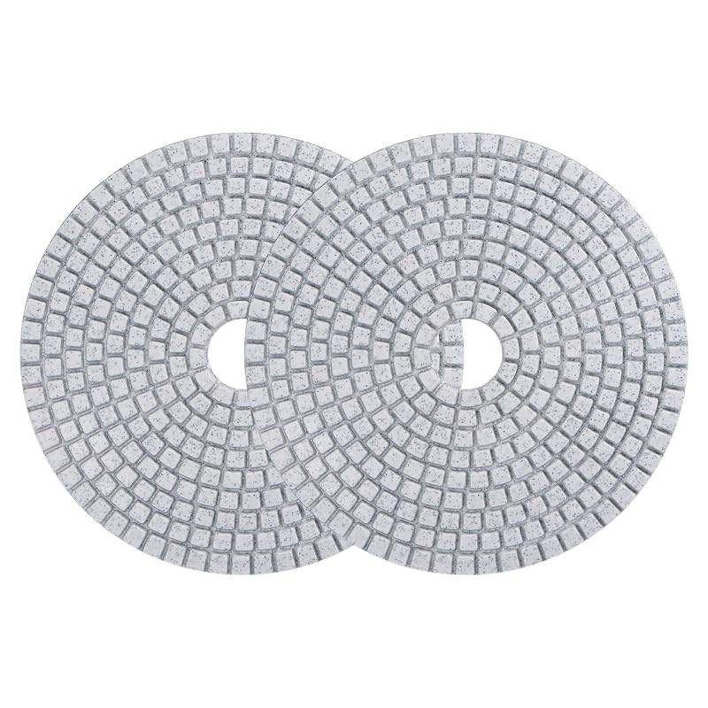 Kit de discos diamantados para polimento de pedra uxcell, 12,7 cm, grão 30, uso úmido ou seco, azul, 2 unidades
