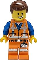 Vista 2 de LEGO La película 2: Minifigura de Emmet con sonrisa y mirada asustada