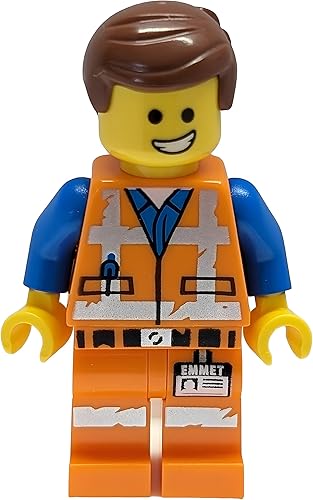 Miniatura 2 de LEGO La película 2 Emmet Minifig con sonrisa y mirada asustada