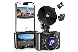 Advanced 4K Car Dash Camera with Front and Rear Lenses for Comprehensive Surveillance
