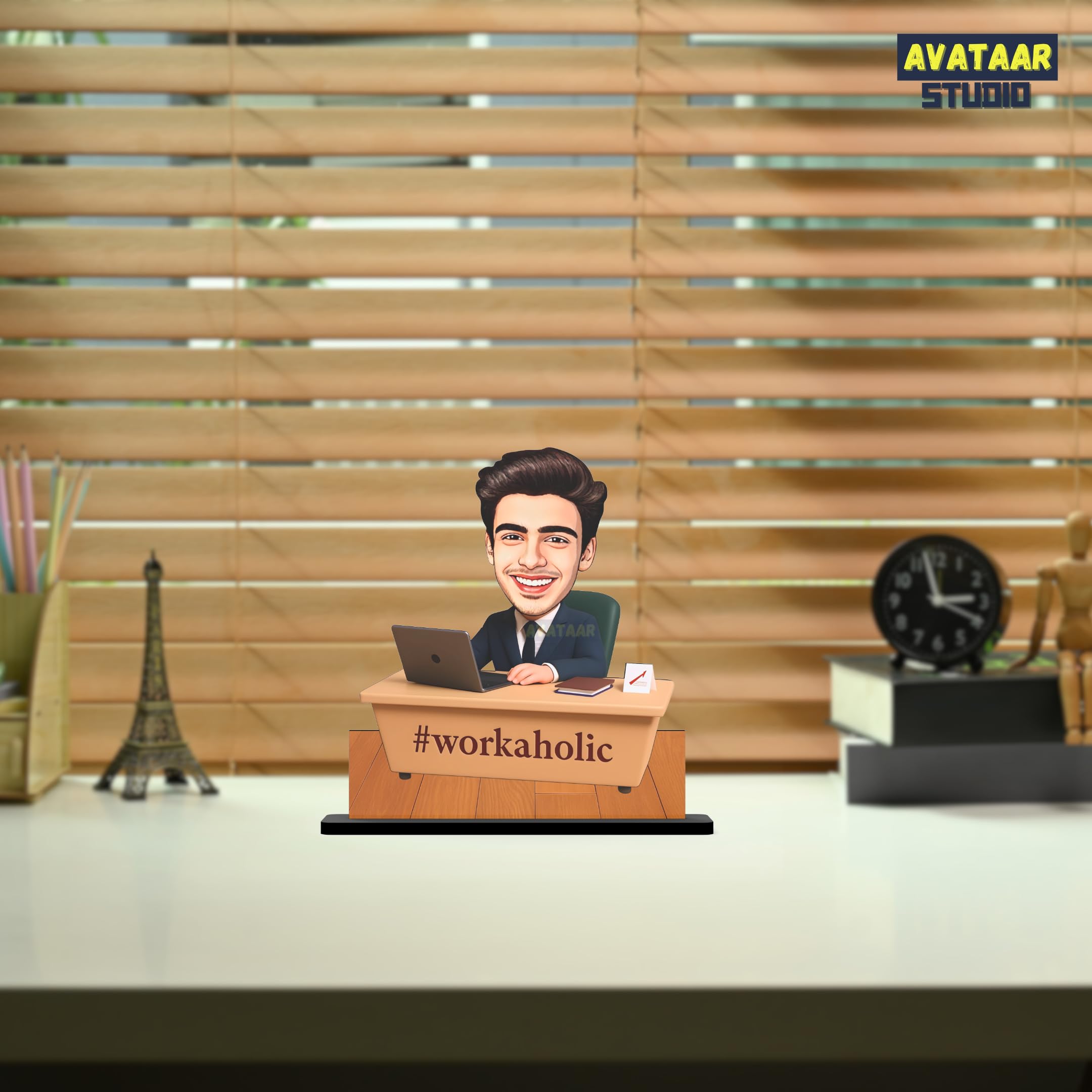 Personalized IT Caricature Gift - Workaholic Art -3