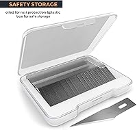 Vista 7 de Nicpro Juego de 120 cuchillas de hobby SK-5, repuesto de utilidad #2, herramienta de corte de repuesto con estuche de almacenamiento