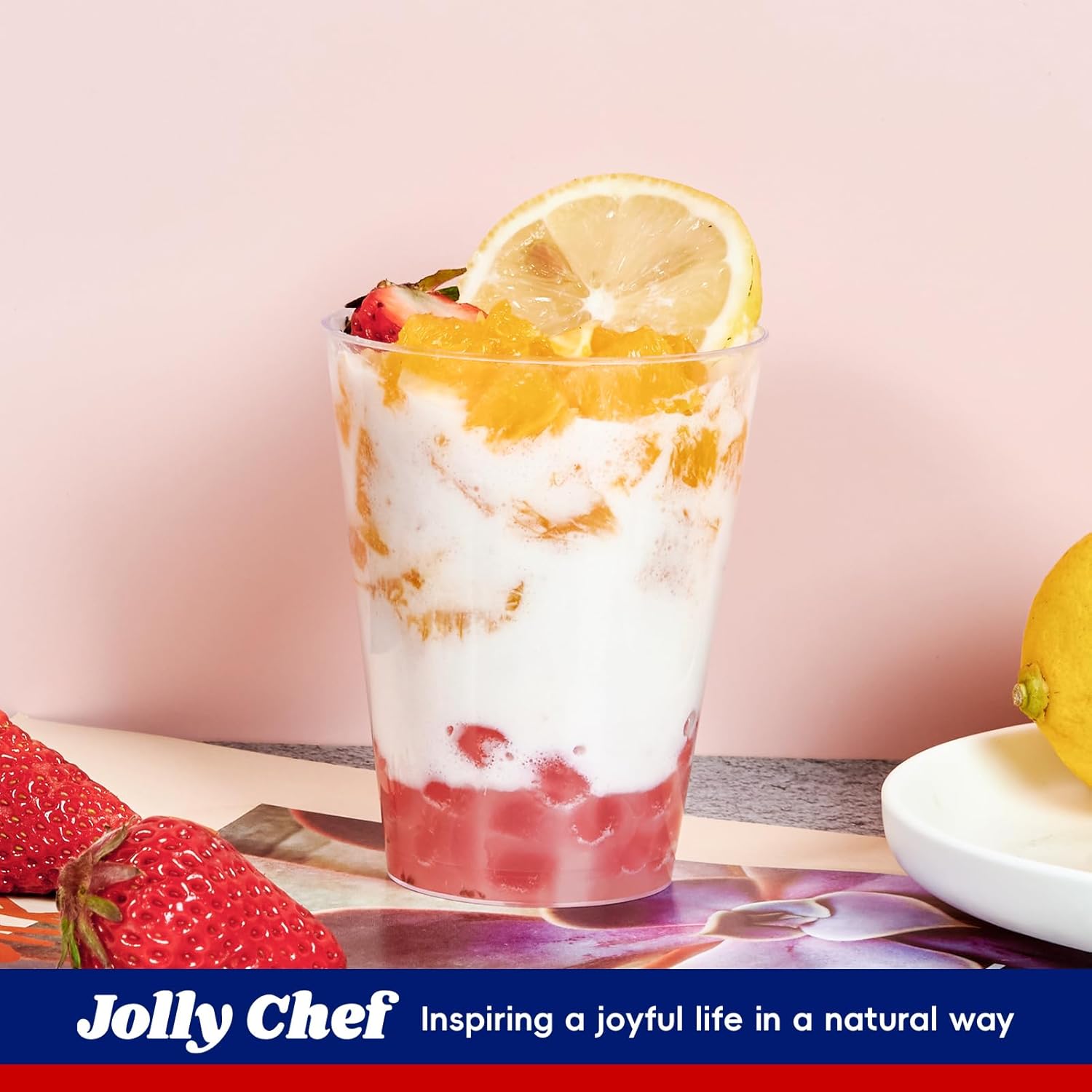 JOLLY CHEF 300 Pack 7 oz Clear Plastic Cups Disposable Cups,7 Ounce Disposable Wine Cups Ideal for Party, Whiskey, Wine Tasting, Perfect for Halloween Christmas