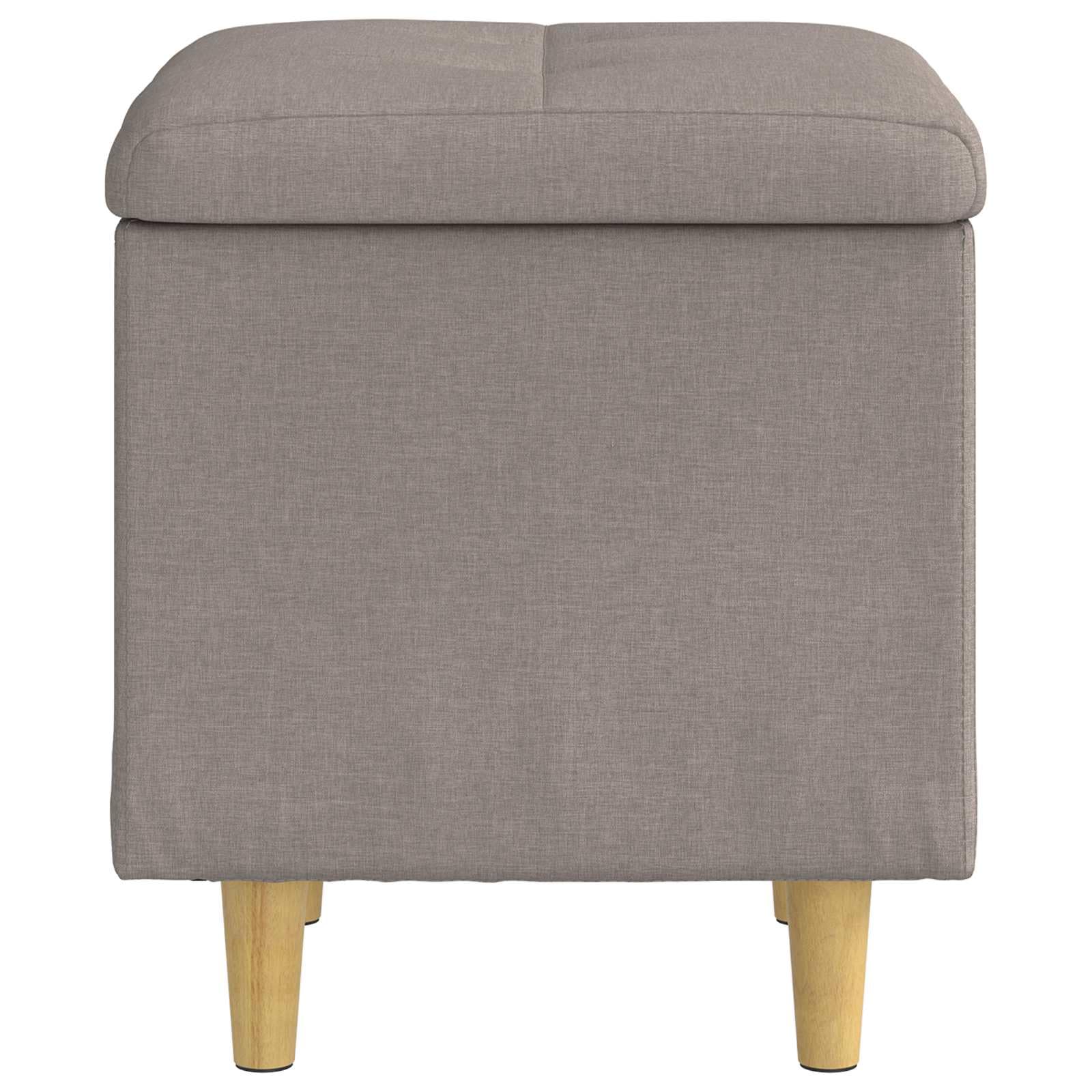 vidaXL Ottoman z przechowalnią Ciemnoszary 40 x 40 x 45 cm tkanina