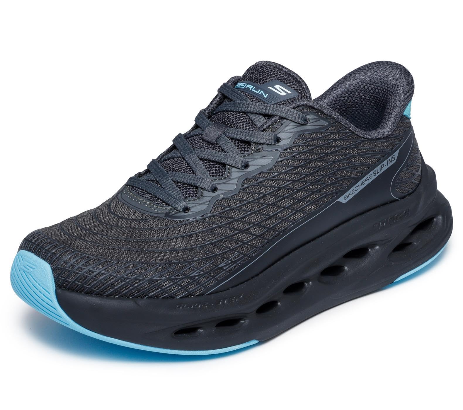 Skechers Damen Max Cushioning Glide Step Sapphire Hands Free Slip-insSneaker