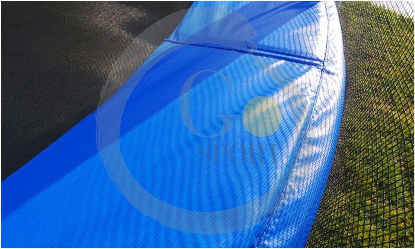 GOVITA - Trampolino Elastico Da Giardino Tappeto Elastico Esterno Sport Con Rete Di Sicurezza E Scaletta - Certificato CE