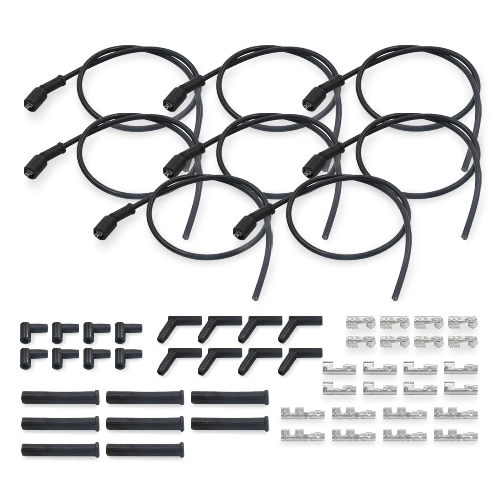 Photo 1 of LVOUP Universal Spark Plug Wires for LS Coil Relocations Compatible for LS1 LM7 LR4 LQ4 LS6 L59 LQ9 LM4 L33 LS2 L76 LY6 LC9 LH8 LMG LS3 LZ1 L99 L96