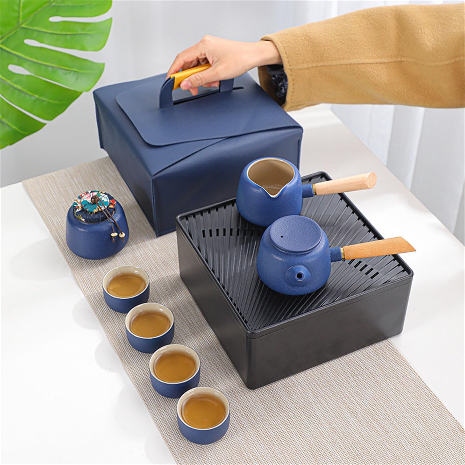 Amazon.co.jp: 茶器セット 旅行用車用ティーセット セラミックティー