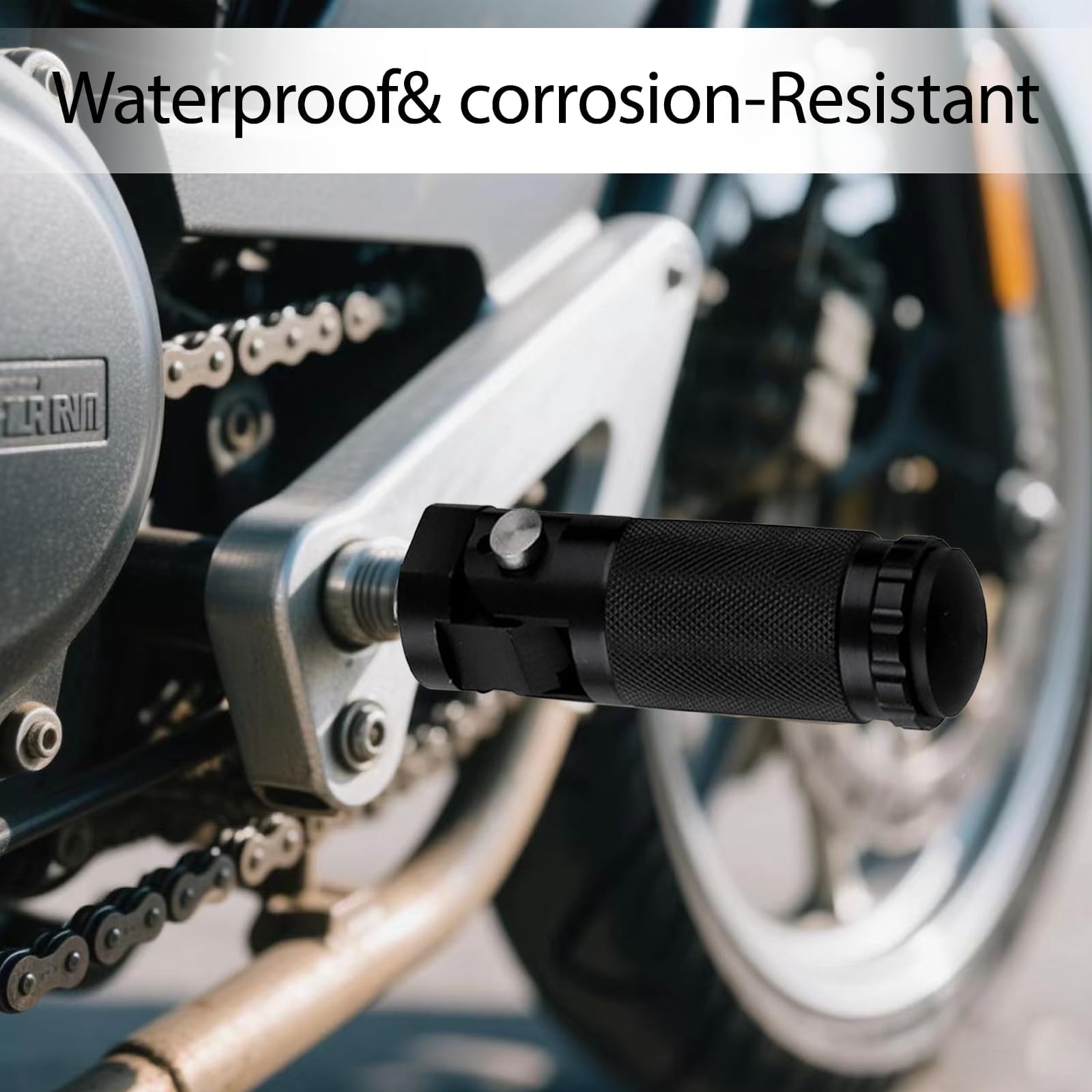 Repose-Pieds Moto Txmyxgs M8 En Aluminium CNC - Pliable 90° Universel Pour Moto, Scooter Et Vélo Électrique (Paire, Noir)