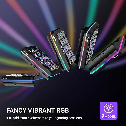 Miniatura 4 de Fifine AmpliGame - Controlador de transmisión con 15 teclas macro, teclado de transmisión con acciones de activación