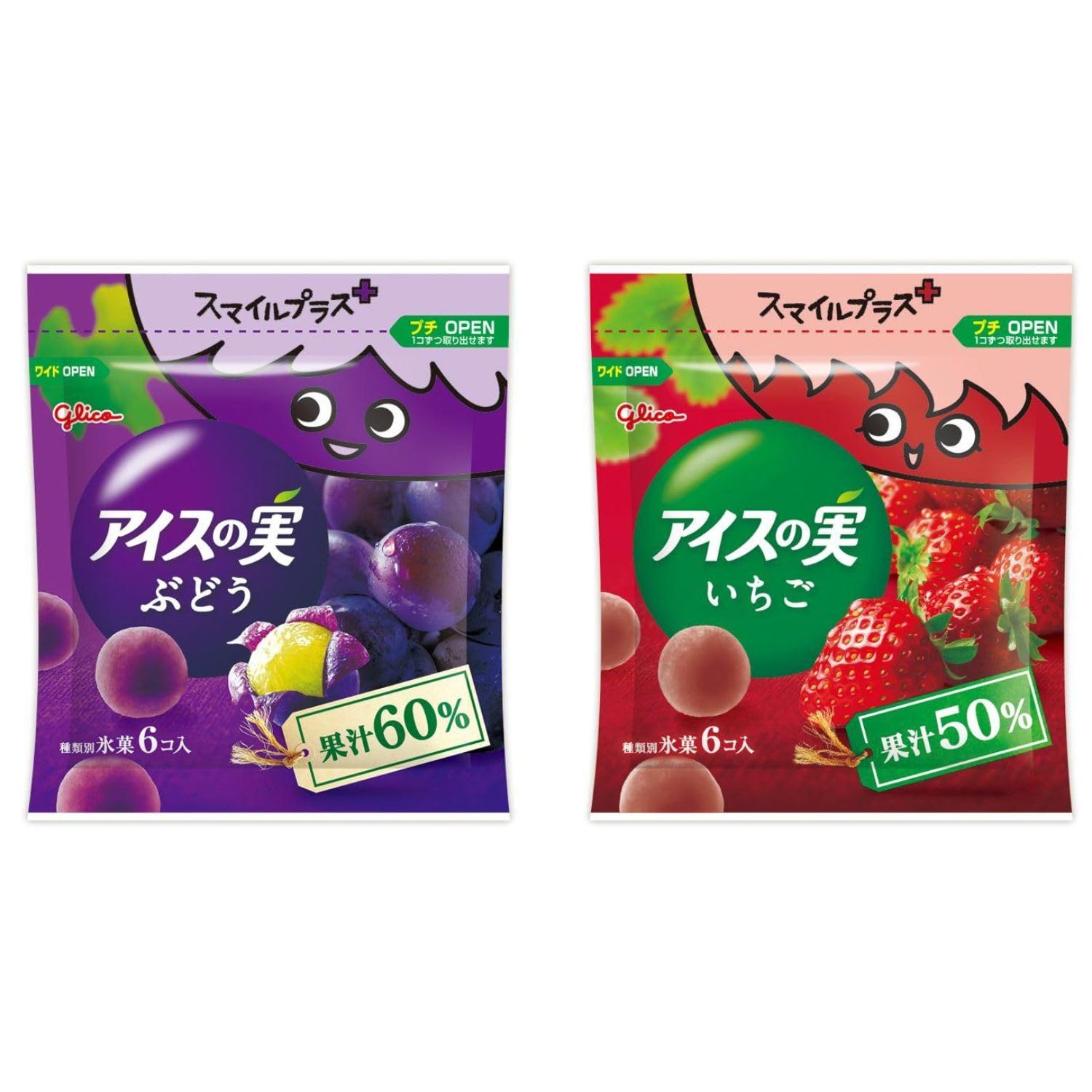 Amazon.co.jp: [冷凍] スマイルプラス+ アイスの実アソート42ml×24個