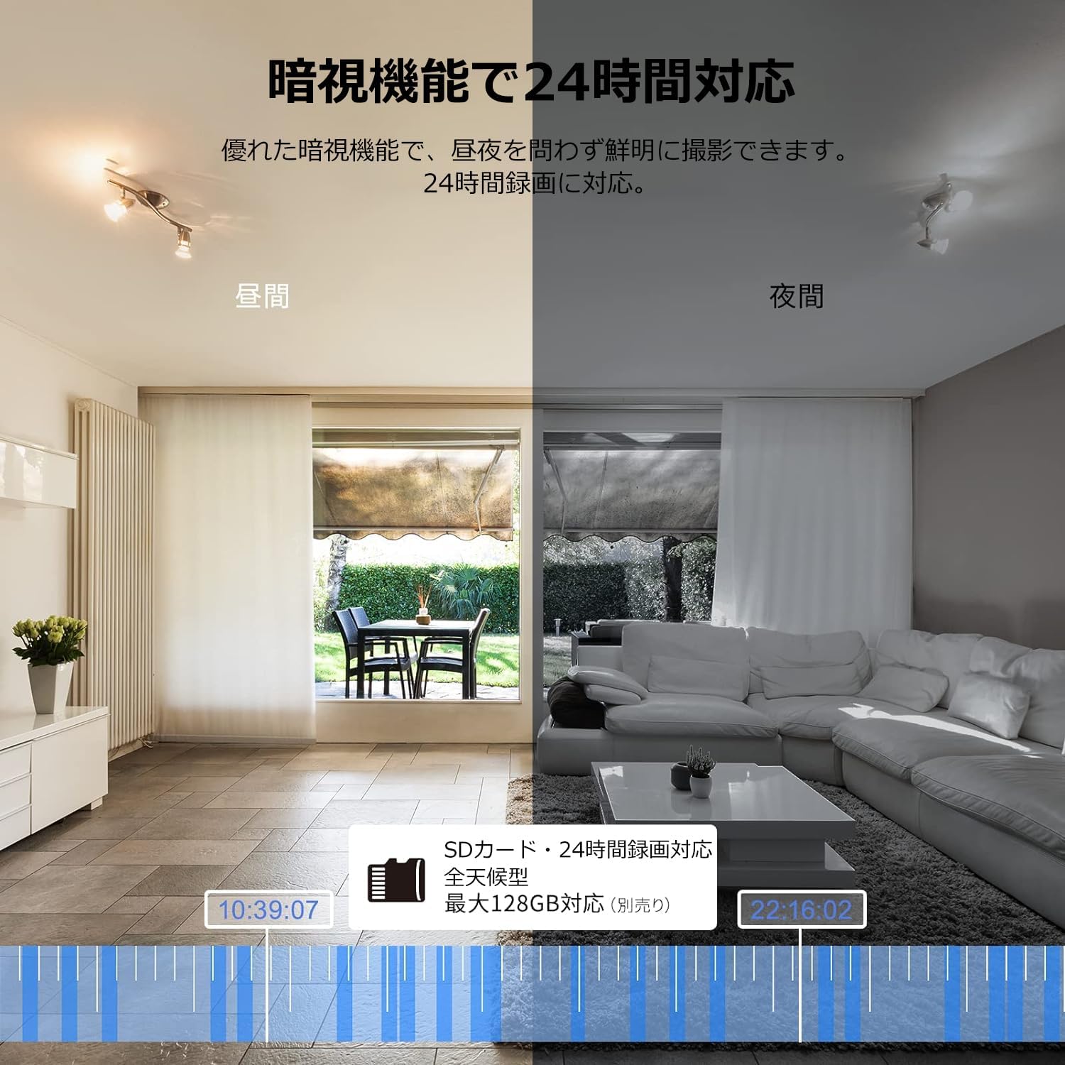 Zi şi noapte view comparison from the Galayou G2 camera, showing clear footage in both conditions.