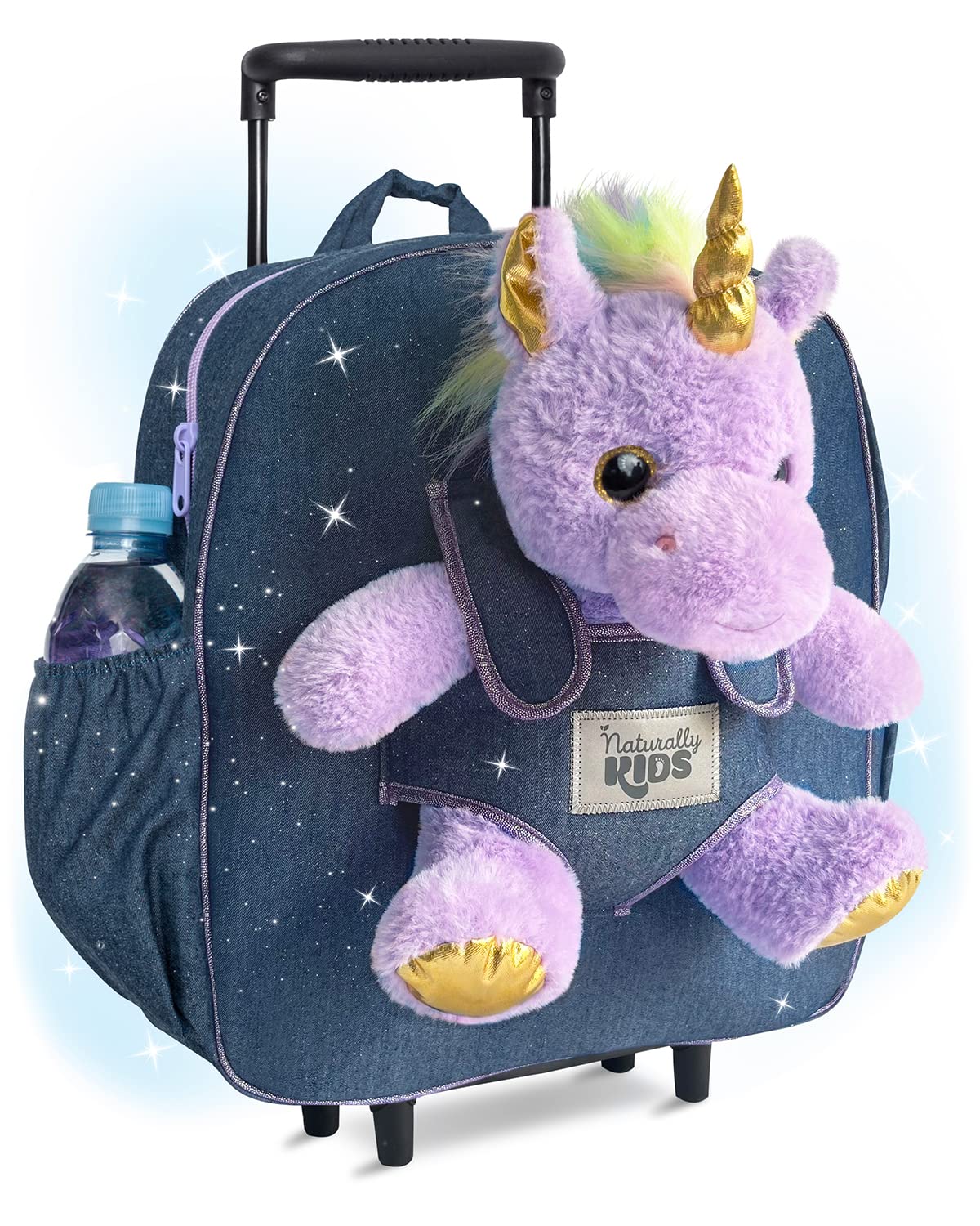 Naturally KIDSKids Backpack for Girls Boys w Stuffed Animal
